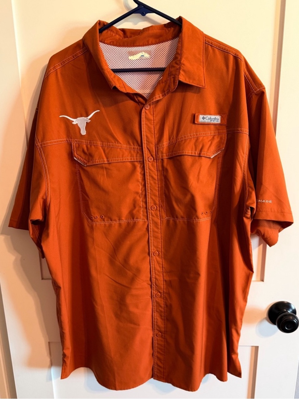 ⛱️Columbia - Texas Longhorns Burnt Orange PFG Performance Shirt - XXL